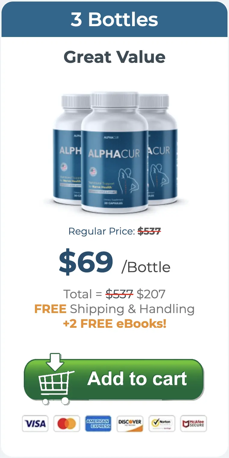 Alphacur order 3 bottles