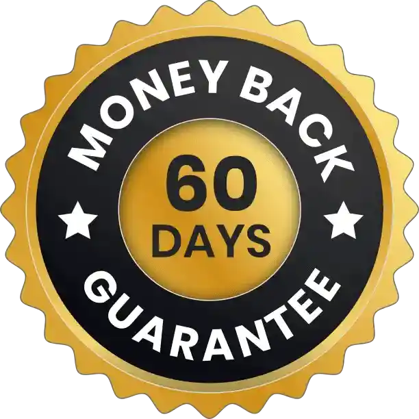AlphaCur 60-Day Money-Back Guarantee Badge â€“ Risk-Free Purchase Assurance