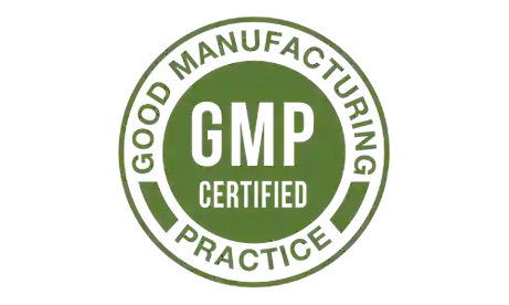 AlphaCur supplement GMP certification badge