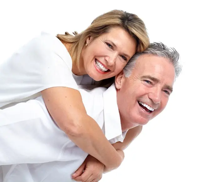 Happy couple using AlphaCur nerve support supplement