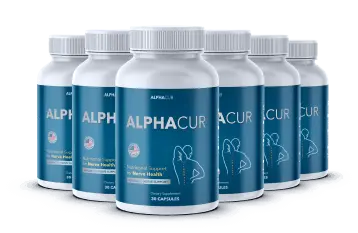 AlphaCur 6-Bottle Pack for effective and lasting nerve relief.